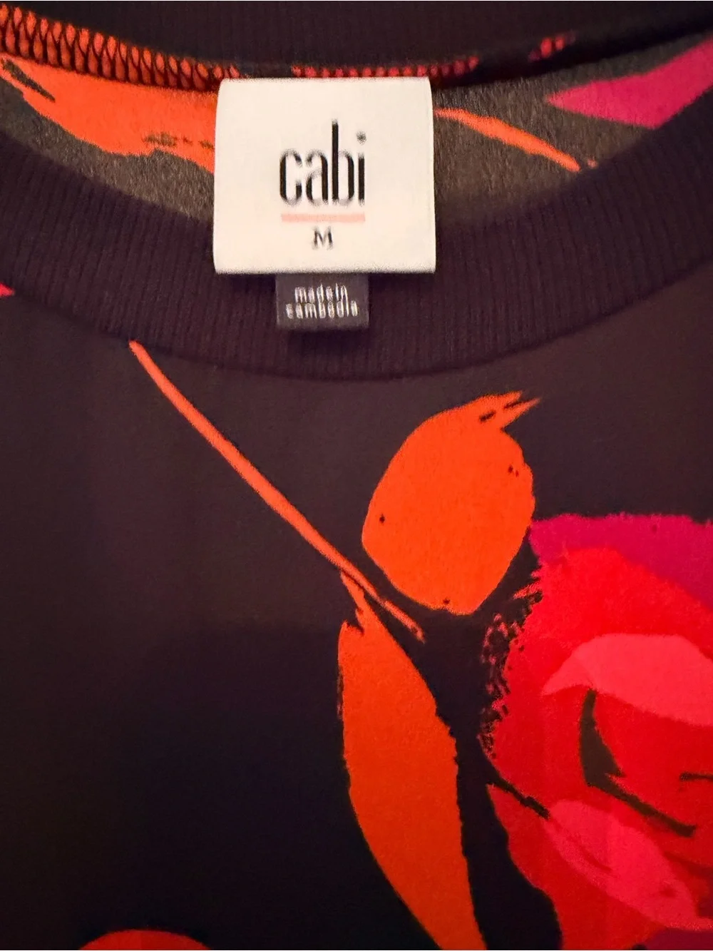 CAbi Sleeveless Floral Blouse